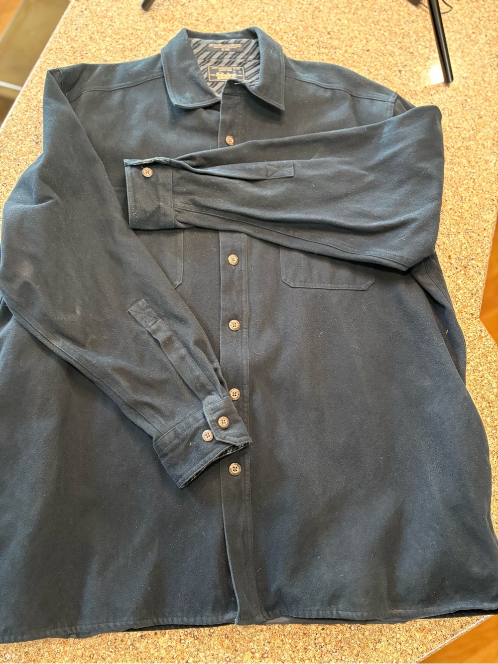 Levi’s Men’s XL Navy Shirt Jacket Overshirt Shacket Button Front
